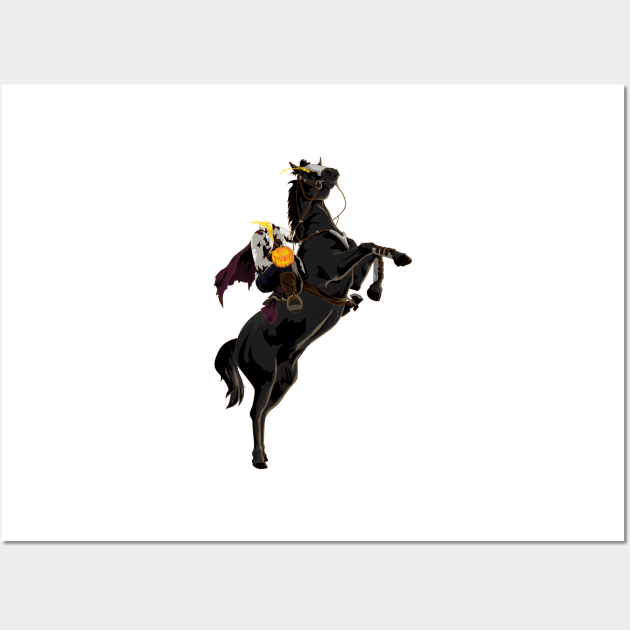 Headless Horseman Wall Art by Sticker Steve